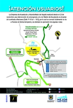 Por obras en v&iacute;a de ciudad bol&iacute;var, TransMilenio hace cambios operacionales