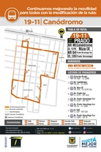  Volante novedad Servicio complementario 19-11 Can&oacute;dromo