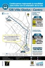 Informaci&oacute;n de la ruta 128