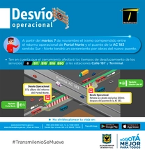 Desvi&oacute; obras en la calle 183