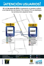 Paradero M&uacute;ltiple Bosa 2018-2