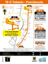 Extensi&oacute;n ruta 18-2