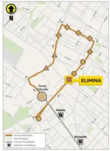 Mapa ruta 16-3 eliminaci&oacute;n de parada