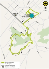 Mapa de la ruta 13-13