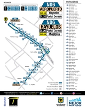 MAPA DEL RECORRIDO DE LA RUTA N06