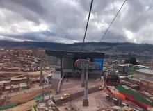 Llegada a la estación Manitas TransMicable