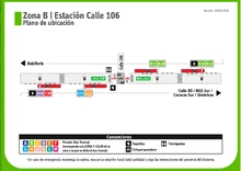Estaci&oacute;n calle 106 Antes
