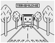 Colorea TransMilenio en Pixeles 