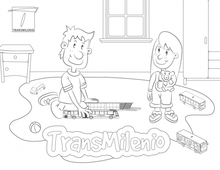 Colorea TransMilenio Ni&ntilde;os