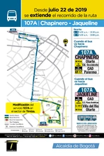 Informaci&oacute;n de la ruta 107A