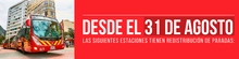 Novedad en paradas de algunas estaciones de TransMilenio