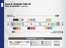 Plano de estaci&oacute;n Calle 34