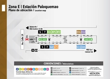 Plano de estaci&oacute;n Paloquemao