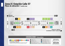 Plano de estaci&oacute;n calle 57