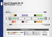 Plano de estaci&oacute;n  Av. Calle 39