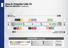 Plano de estaci&oacute;n Calle 34