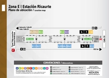 Plano de estaci&oacute;n Ricaurte