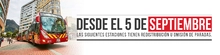 Redistribuci&oacute;n de paradas de algunas estaciones de TransMilenio