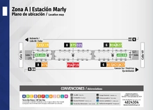 Plano de estaci&oacute;n de Marly