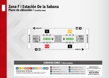 Plano de estaci&oacute;n de la Sabana