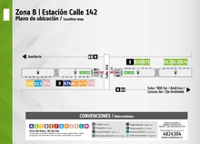 Plano de estaci&oacute;n calle 142