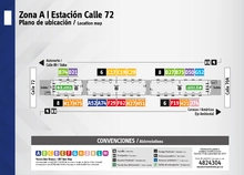 Plano de estaci&oacute;n calle 72