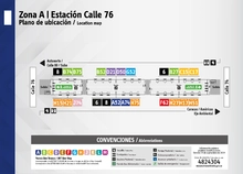 Plano de estaci&oacute;n Calle 76