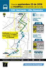 Servicio zonal 113B - German&iacute;a-Villa Alexandra
