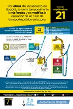 Cierre temporal v&iacute;a el para&iacute;so, por obras 