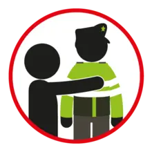 Apoyese en las autoridades