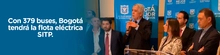 Anuncio del Alcalde Mayor de Bogot&aacute;, Enrique Pe&ntilde;alosa, de adjudicaci&oacute;n de flota el&eacute;ctrica para el SITP