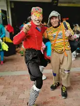 Personajes en la fiesta en Ciudad Bolívar