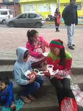 Los niños participando en los eventos del Carnaval