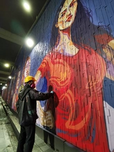 Arte en estaciones de TransMilenio