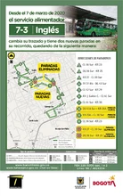 Mapa de la ruta 7-3 Ingl&eacute;s