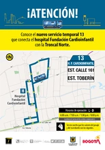 Ruta 13 Hospital Fundaci&oacute;n Cardioinfantil