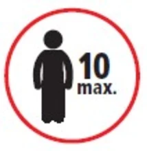 10 personas m&aacute;ximo 