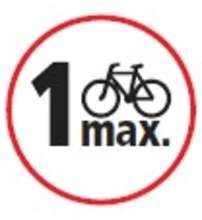 1 bicicleta m&aacute;ximo 