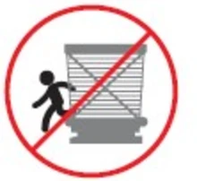 No ingrese o salga por las puertas de las estaciones no permitidos