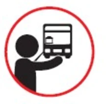 Levante el brazo para que el bus se detenga