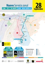 Trayecto del servicio LG508