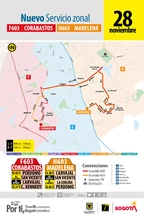 Nuevo servicio zonal F603 Corabastos / H603 Madelena