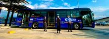 Rueda de prensa entrega de flota de buses el&eacute;ctricos