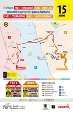 Servicio F603 Corabastos - H603 Madelena extienden su operaci&oacute;n y cambia su nombre