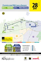 Servicio zonal 18-2 cambia su nombre