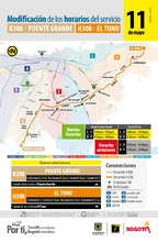 Ruta K308 - H308 ajusta sus horarios de operaci&oacute;n
