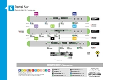 Plano de estaci&oacute;n Portal Sur
