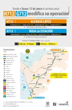 Modificaci&oacute;n de la ruta HG712