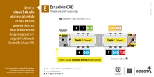Cierre de vag&oacute;n en estaci&oacute;n CAD
