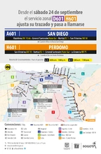 Informaci&oacute;n de la ruta-DH-601-HA601